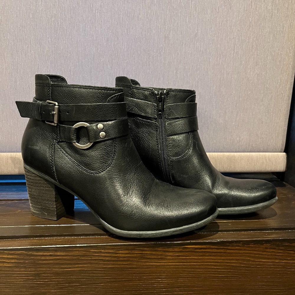 Josef Seibel Britney Black Leather Boots
